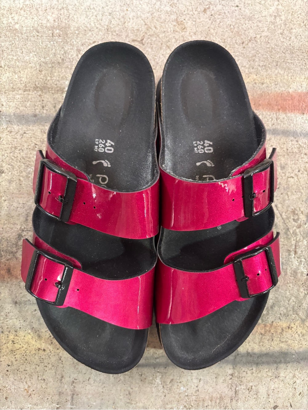 Birkenstock Papillio women’s Arizona platform sandals in fuschia pink